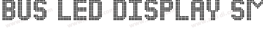 bus led display smal字体转换